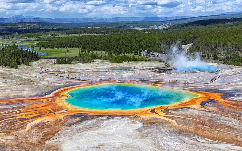 Grand Prismatic Spring im Yellowstone National park